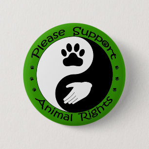 Schaltfläche "Tierrechte unterstützen" Button