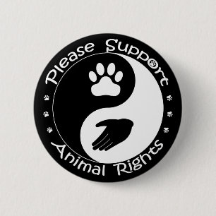 Schaltfläche "Tierrechte unterstützen" Button