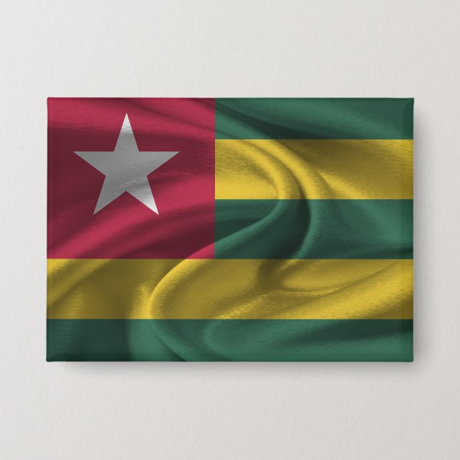 Schaltfläche "Togo Flag" Button (Vorderseite)