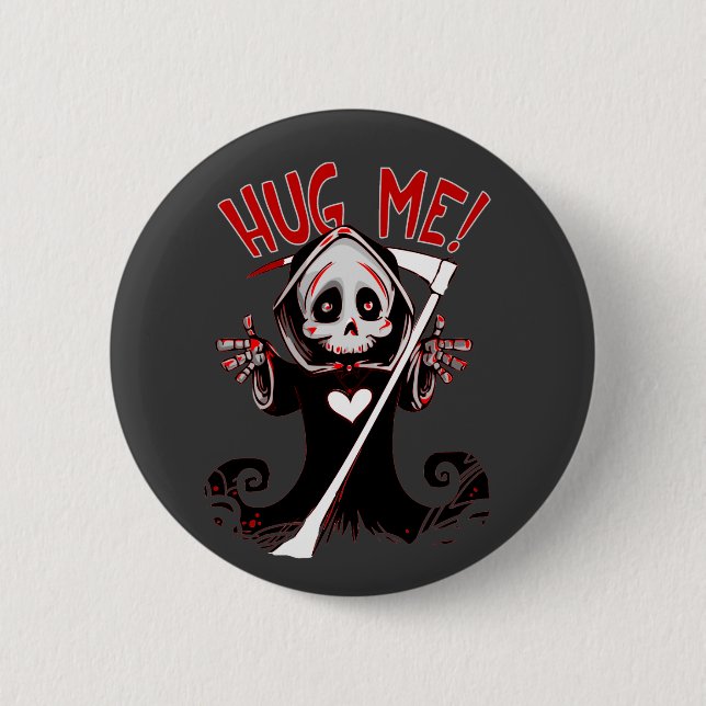 Schaltfläche "Totstellen des Grimmigen Sensenmanns Button (Vorderseite)