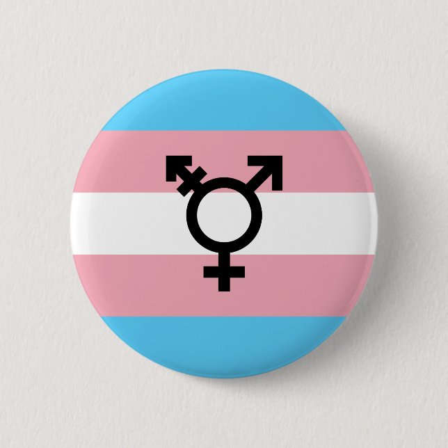 Schaltfläche "Transgender Pride" Button (Vorderseite)