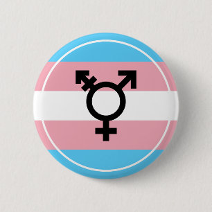 Schaltfläche "Transgender Pride" Button