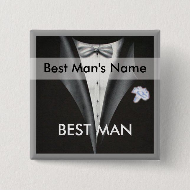 Schaltfläche Trauzeuge Name Tag Button (Vorderseite)