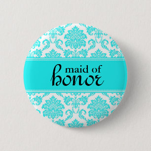 Schaltfläche "Trauzeugin Damask" Button