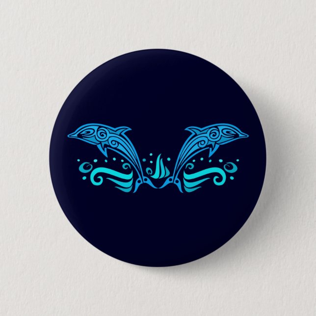 Schaltfläche "Tribal Delphins" Button (Vorderseite)
