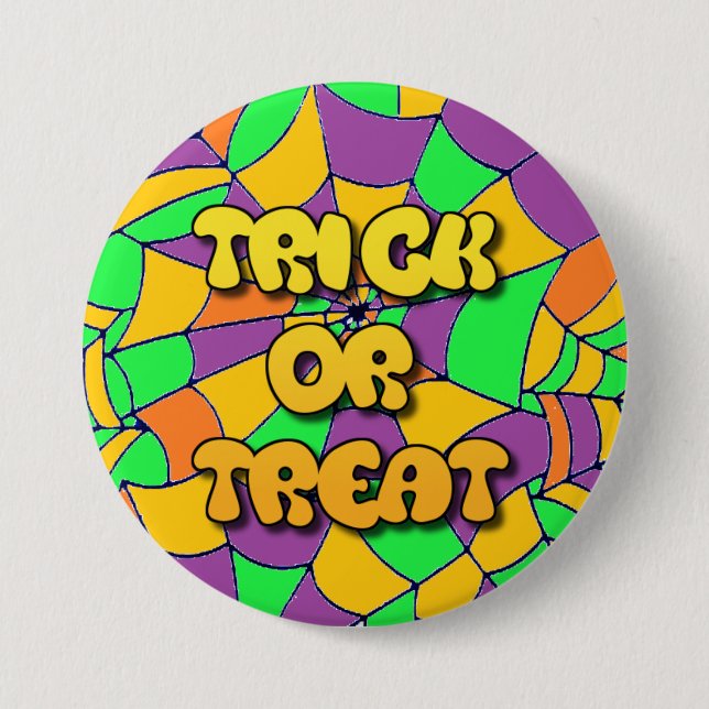 Schaltfläche Trick oder Treat Halloween Button (Vorderseite)