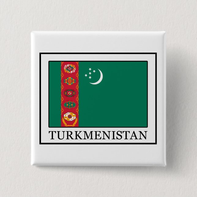 Schaltfläche Turkmenistan Button (Vorderseite)
