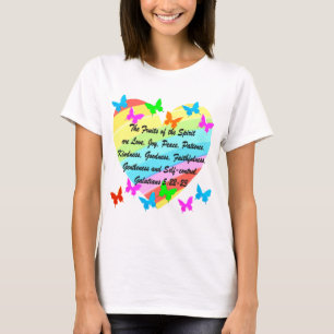 SCHALTFLÄCHE UND HERZOBST DES SPIRITT-DESIGNS T-Shirt