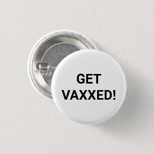 Schaltfläche "Vaxxed black & white custom Button" Button