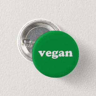 Schaltfläche vegan grün und weiß Button