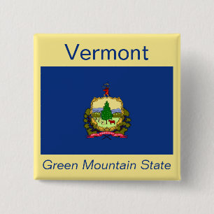 Schaltfläche Vermont Flag Button