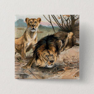 Schaltfläche "Vintage Löhne und Löhne" Button