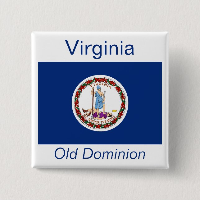 Schaltfläche "Virginia Flag" Button (Vorderseite)