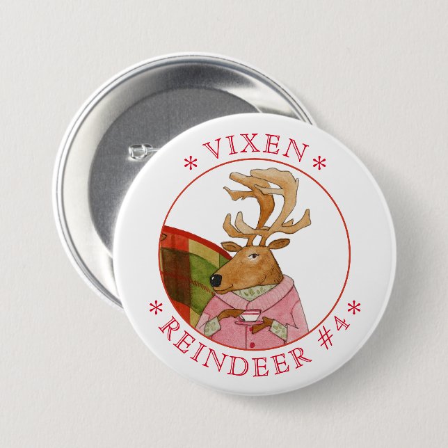 Schaltfläche "VIXEN REINDEER Round-Button" Button (Vorne & Hinten)
