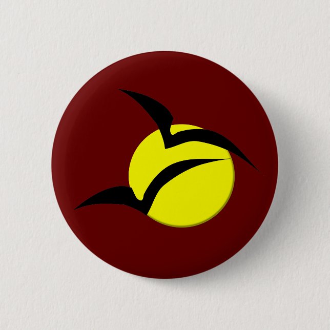 Schaltfläche Vollmond und Fledermäuse Button (Vorderseite)