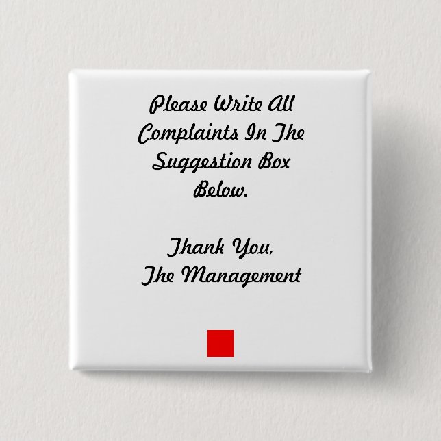 Schaltfläche "Vorschlag" Button (Vorderseite)