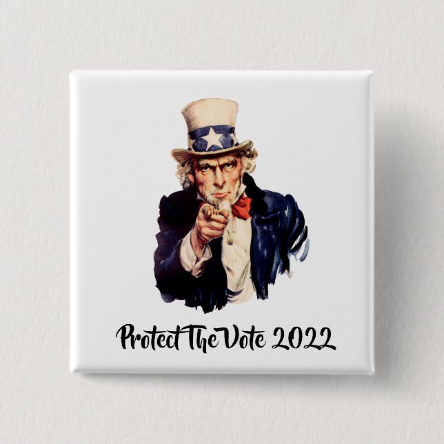 Schaltfläche "Vote 2022" schützen Button (Vorderseite)