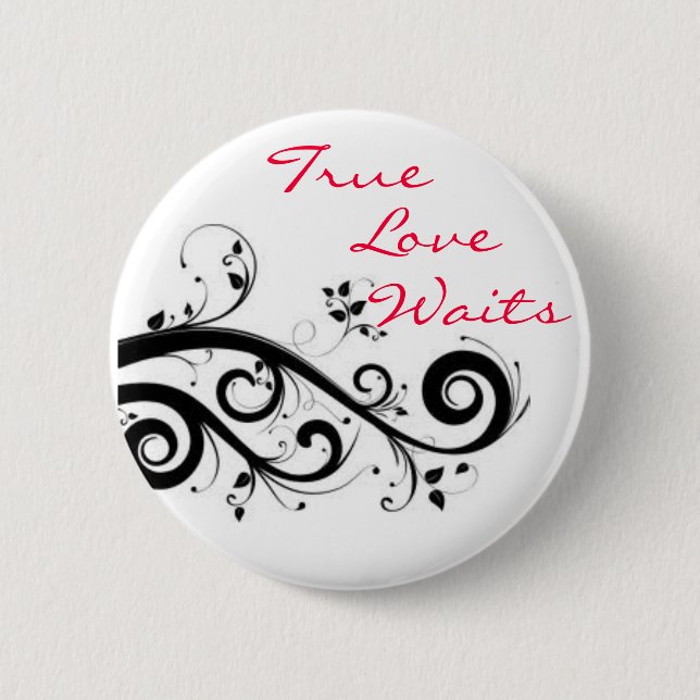 Schaltfläche "Wahre Liebe wartet" Button (Vorderseite)