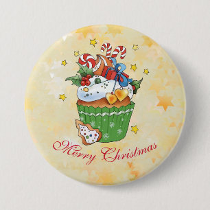 Schaltfläche Weihnachtsmuffin Button