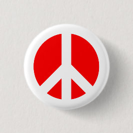 Schaltfläche "Weiß-Symbol" und "Rot-Frieden" Button