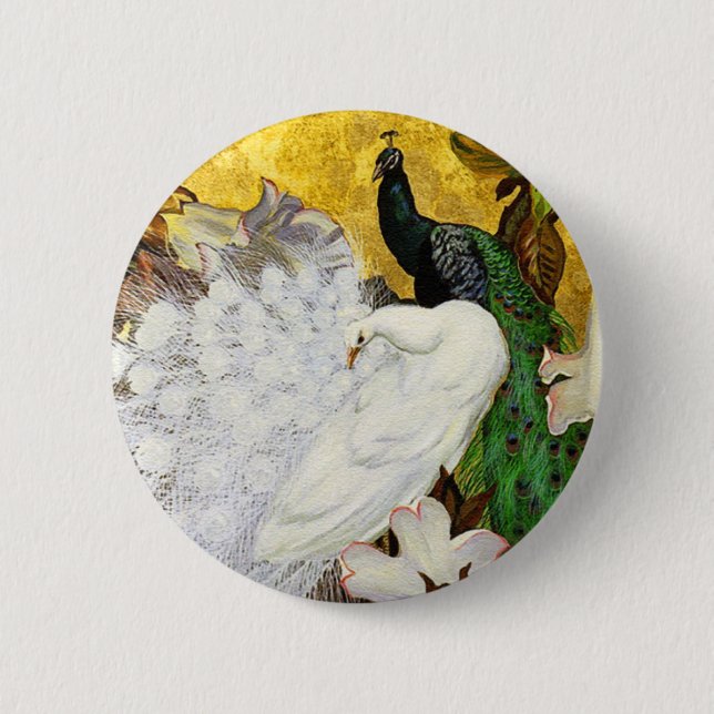 Schaltfläche: Weiße und blaue Pflaster Button (Vorderseite)