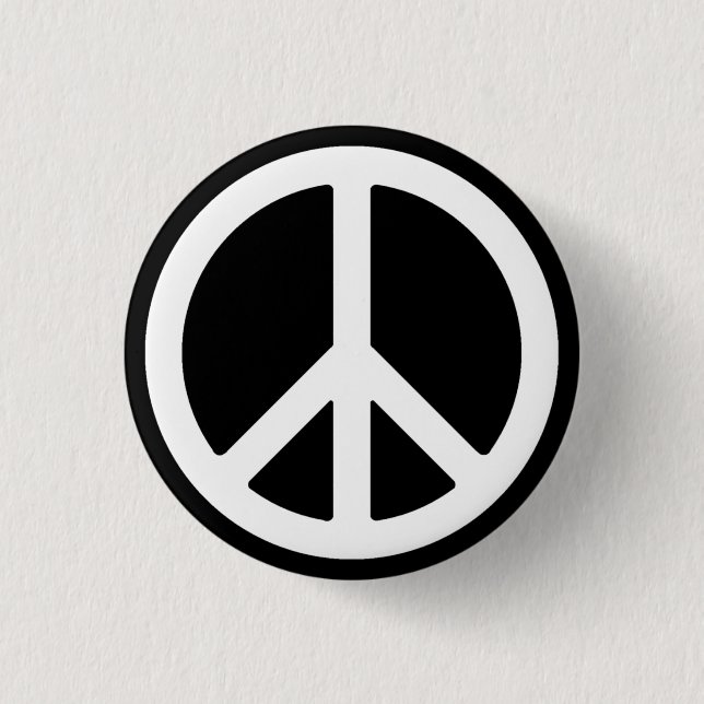 Schaltfläche "White Peace Symbol" Button (Vorderseite)