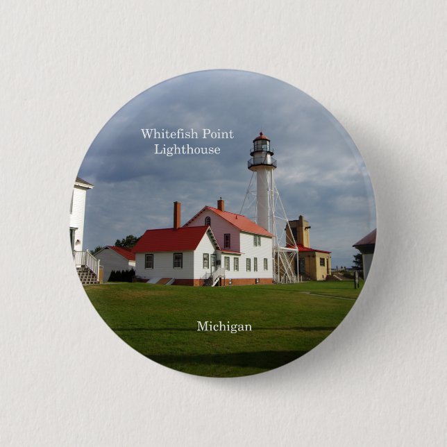 Schaltfläche "Whitefish Point Lighthouse" Button (Vorderseite)