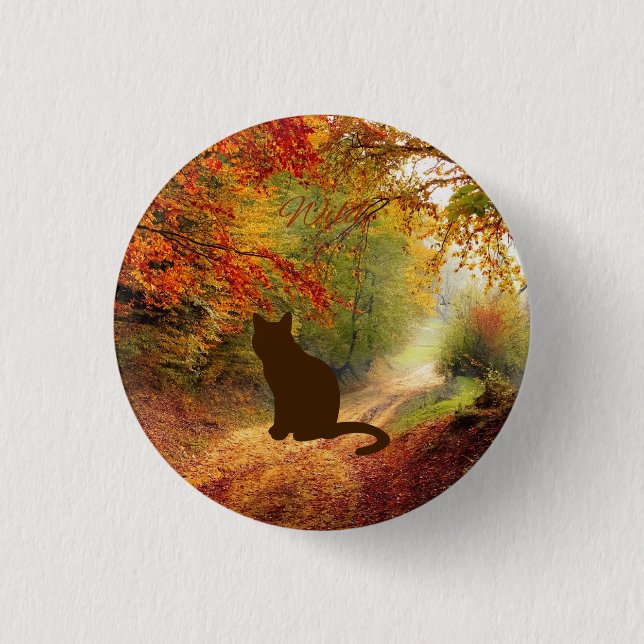 Schaltfläche "Wilde Katze" Button (Vorderseite)