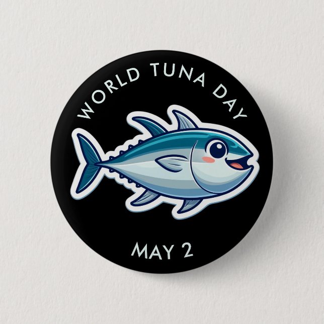 Schaltfläche "World Thunfisch Day" Button (Vorderseite)