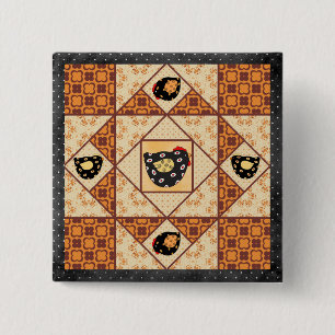 Schaltfläche zum Abzeichen "Quilt Patch" für Lände Button