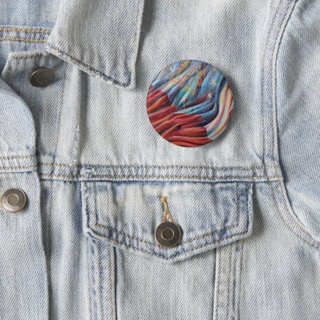 Schaltfläche zum Anmalen der Flagge in Georgien Button (Beispiel)