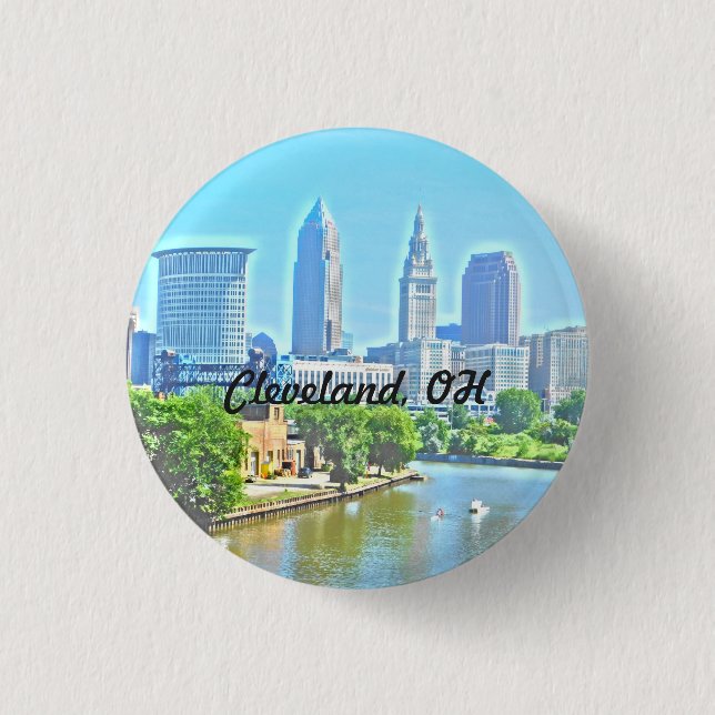 Schaltfläche zum Anzeigen des Randes in Cleveland  Button (Vorderseite)