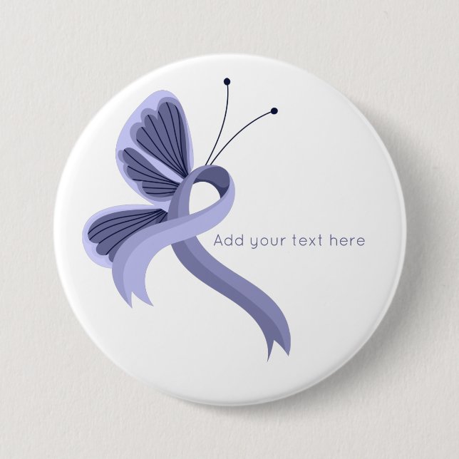 Schaltfläche zum Butterfly-Butterfly des Periwinkl Button (Vorderseite)