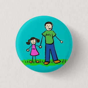 Schaltfläche zum Button von Vater und Tochter