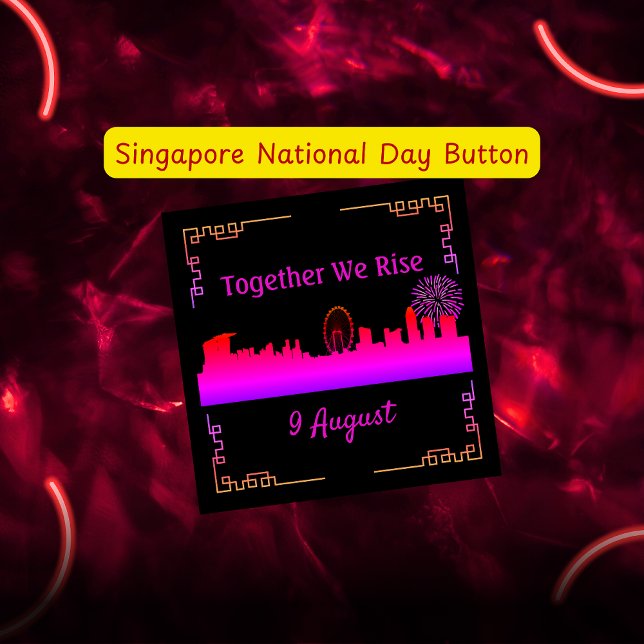 Schaltfläche zum Skyline National Day in Singapur Button (Von Creator hochgeladen)