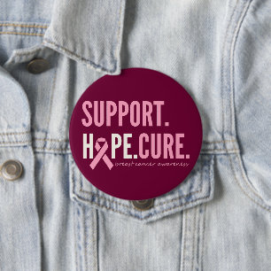 Schaltfläche zur Heilung von Brustkrebs Button