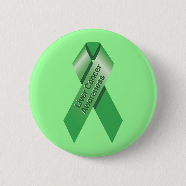Schaltfläche zur Sensibilisierung für Leberkrebs Button (Vorderseite)