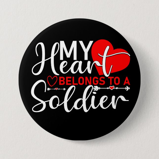 Schaltfläche zur Unterstützung militärischer Liebe Button (Vorderseite)