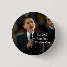 Schaltfläche zur Unterstützung von Präsident Barac Button