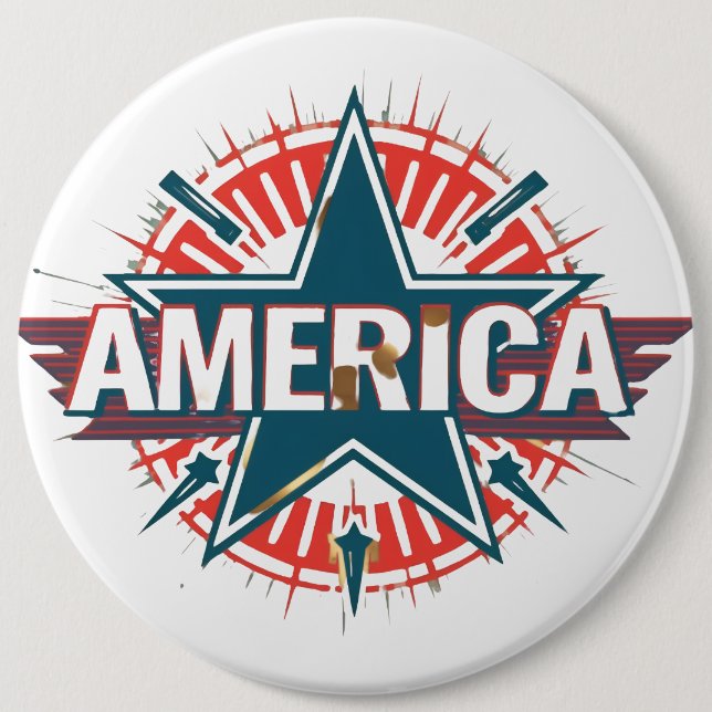 Schaltflächen AMERIKA Button (Vorderseite)