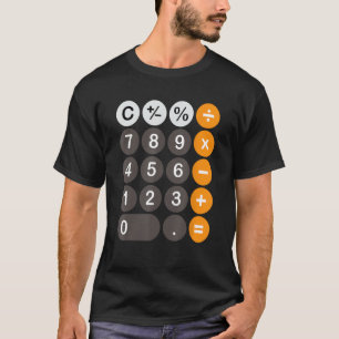 Schaltflächen für den Retro-Rechner Einfache Hallo T-Shirt