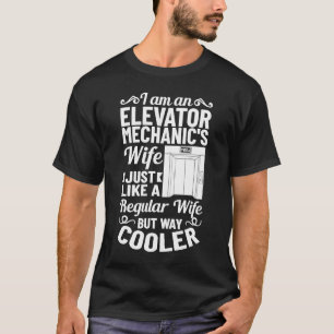 Schaltflächen für die mechanische Ehefrau des Auft T-Shirt
