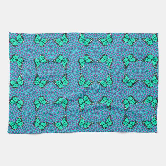SCHALTFLEUCHE BLAU GESCHIRRTUCH (Horizontal)