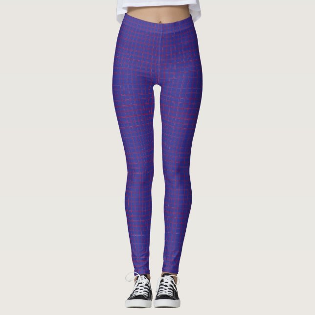 Schaltgitter – Präzision trifft Muster Leggings (Vorderseite)