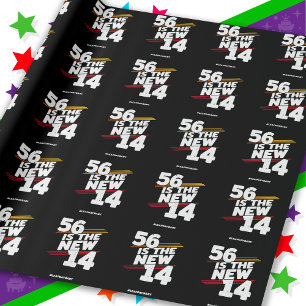 Schaltjahr 56. Geburtstagsfeier Neues Schaltjahr 2 Geschenkpapier