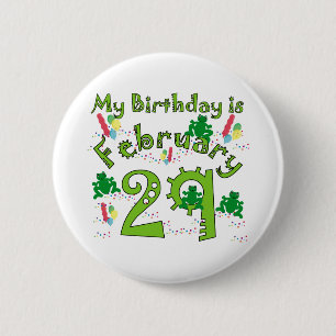 Schaltjahr-Geburtstag Button