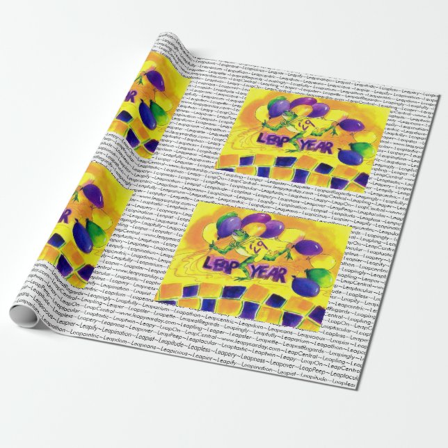 Schaltjahr-Geschenk-Verpackungs-Papier Geschenkpapier (Ungerollt)
