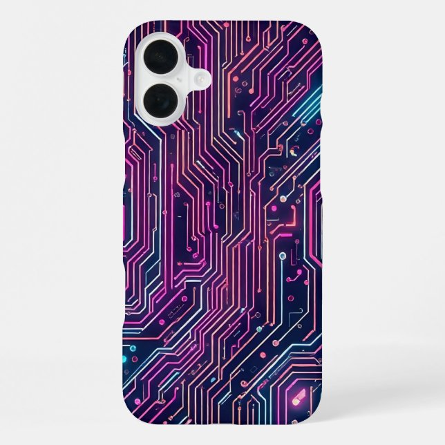 Schaltkreis iPhone 16 Plus Hülle (Rückseite)