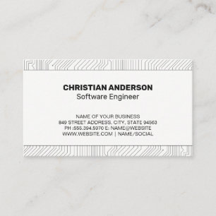Schaltkreise Softwareprogrammierung Visitenkarte