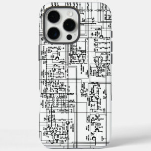 Schaltplandiagramm Elektronik iPhone 16 Pro Max Hülle